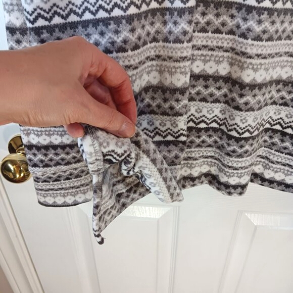 Nautica Fleece Pajamas Pajama Set 2-Piece Cozy Winter Gray Women's Size M NWOT - Picture 10 of 16